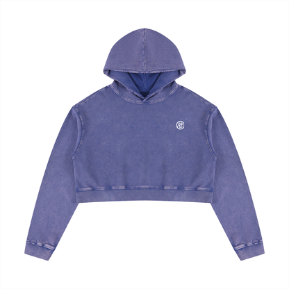 Women’s Mineral Washed REGENERATION Crop Hoodie