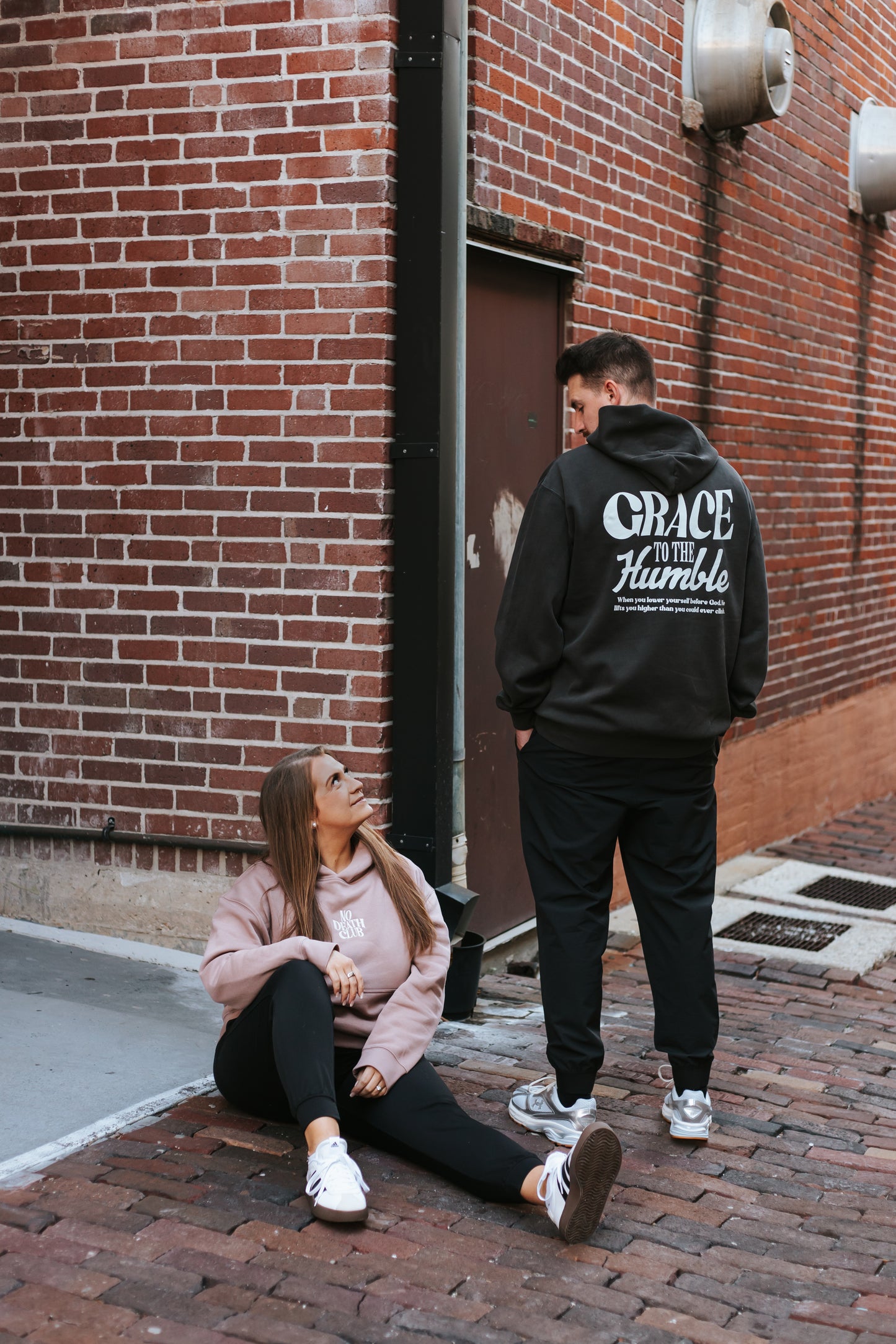 Men's Grace to the Humble Premium Hoodie