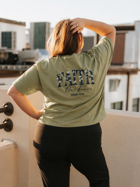 Women's Faith Over Fear Tee DTG